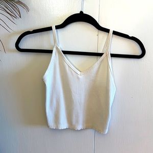 American Eagle Ribbed Fitted V Neck Tank Top 🔅